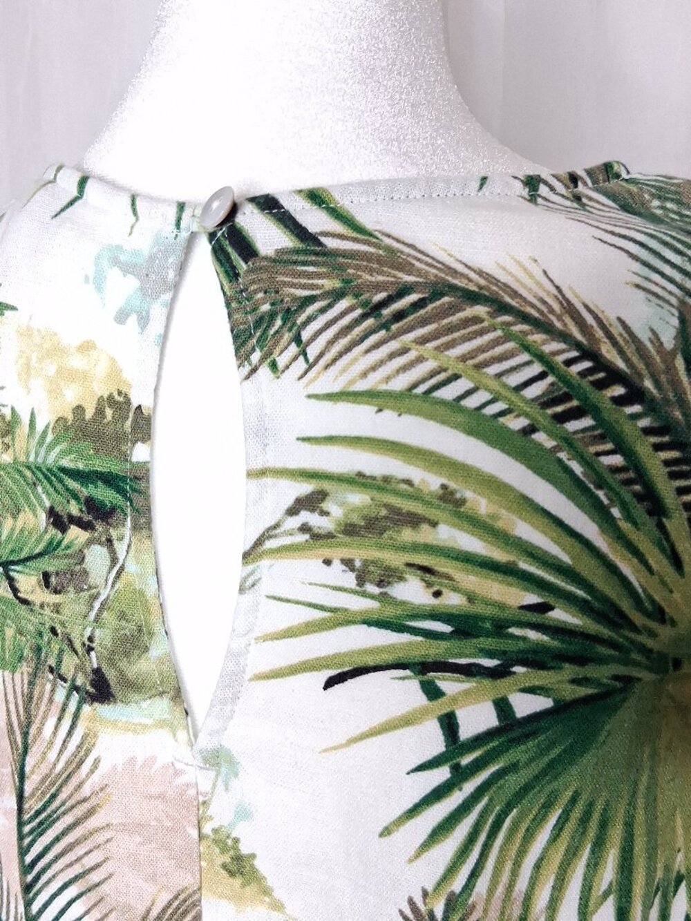Tommy Bahama Forte Dei Tommy Shift Dress Linen Blend Palm Print - Picture 4 of 13